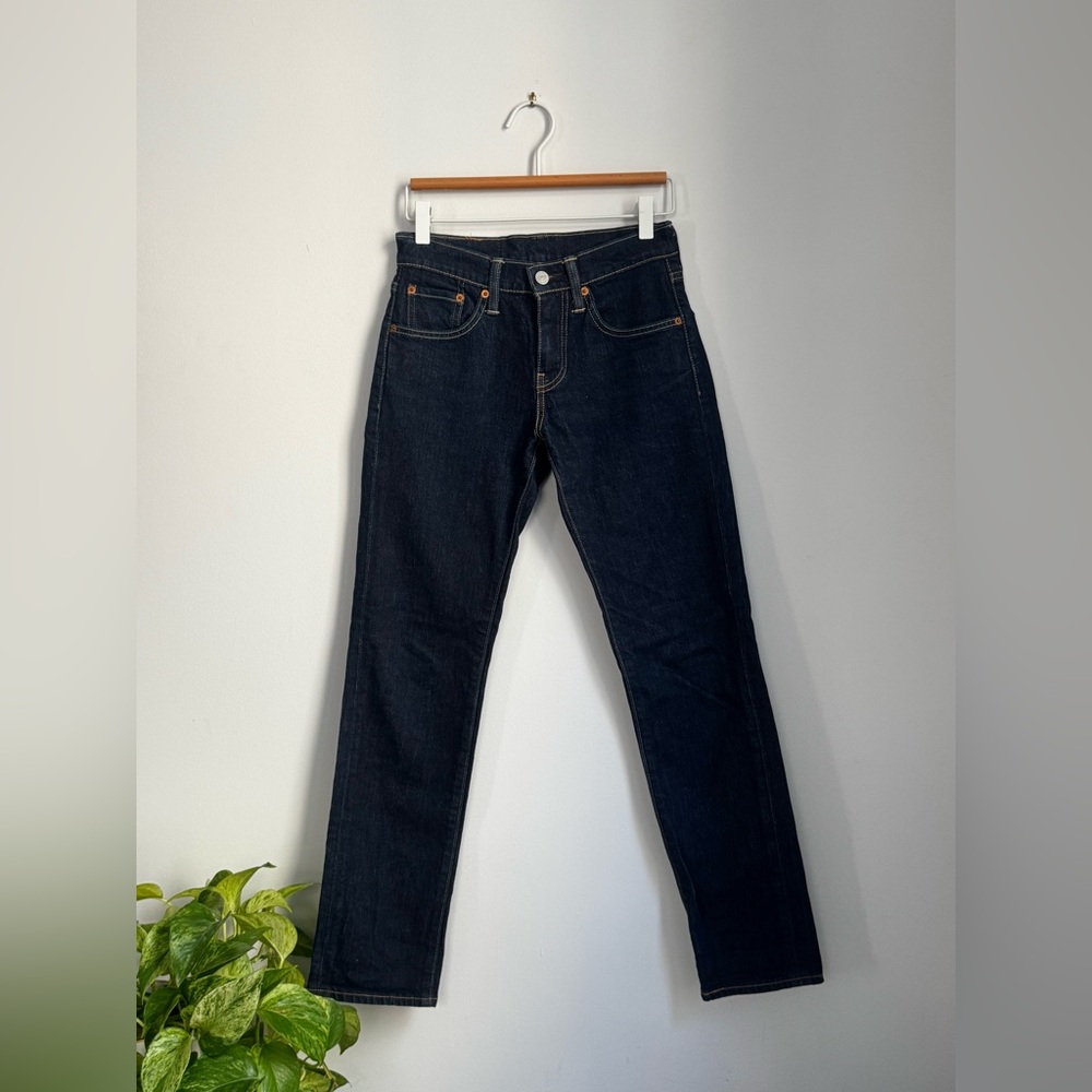 Levi's Women's Dark Indigo Straight Leg Jeans